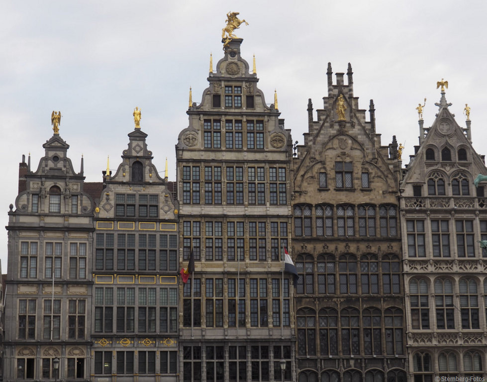 2208290, Antwerpen / Gildehäuser, ursprünglich 16. Jahrh., fast alle um 1900 gebaut